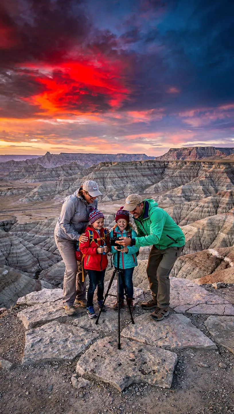 Widok na górski krajobraz z turystami wędrującymi po szlaku.